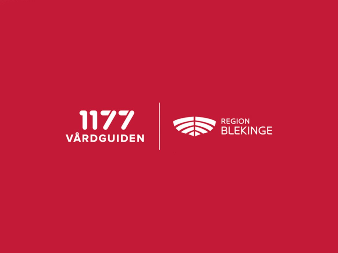 1177 Vårdguiden och Region Blekinges logotyper