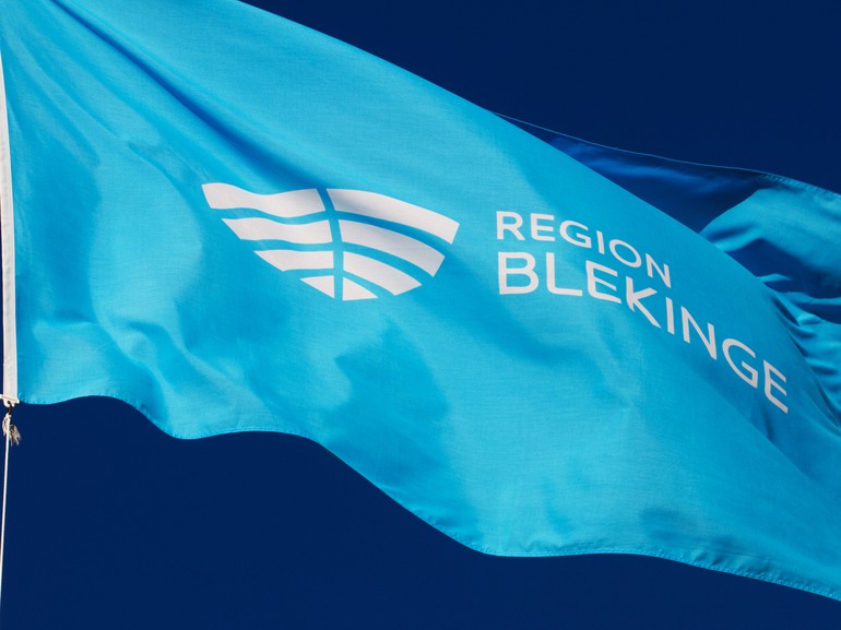 Region Blekinges flagga